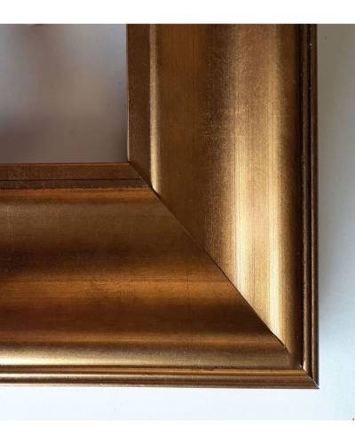 2 1/4 in Wide Gold Slope Wood Frame
