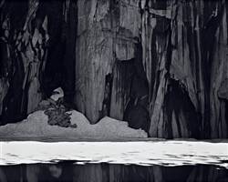 Frozen Lake and Cliffs