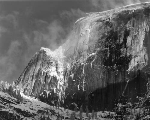 Half Dome, Blowing Snow 